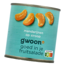 g'woon mandarijnen op siroop